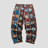 Vintage African tribal atmosphere printed pants.