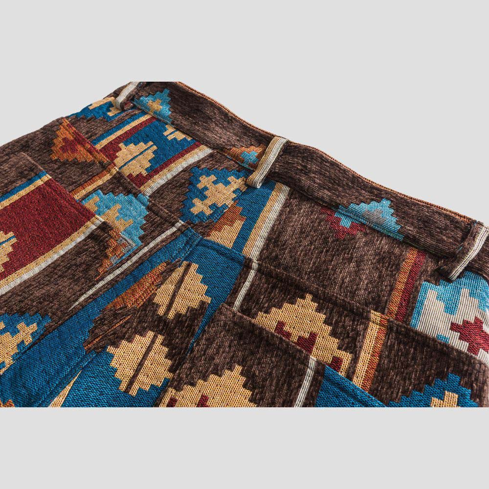 Trendy unisex pants with African tribal atmosphere.