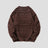 Soft texture crewneck sweater with a classic knit design
