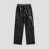Street style leather pants with vintage flair