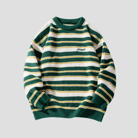 Stylish sweater featuring unique stripe details for autumn
