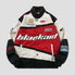 Vintage racing jacket in vibrant red color