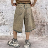 Wasteland Style Denim Capris