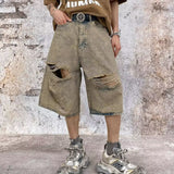 Wasteland Style Denim Capris