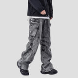 Wide-Leg Cargo Pants