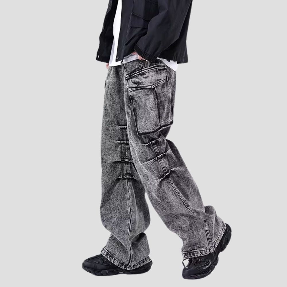 Wide-Leg Cargo Pants