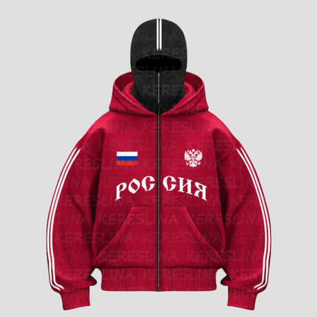 Y2K Double-Hood Letter Print Hoodie