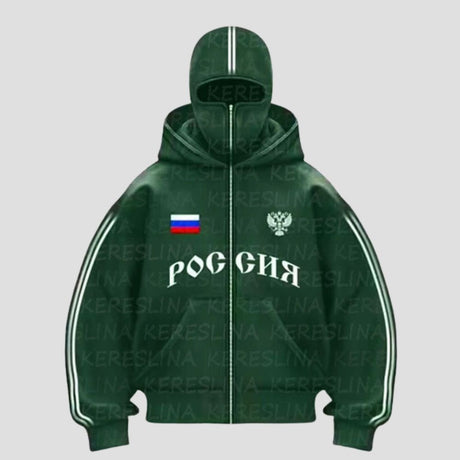 Y2K Double-Hood Letter Print Hoodie