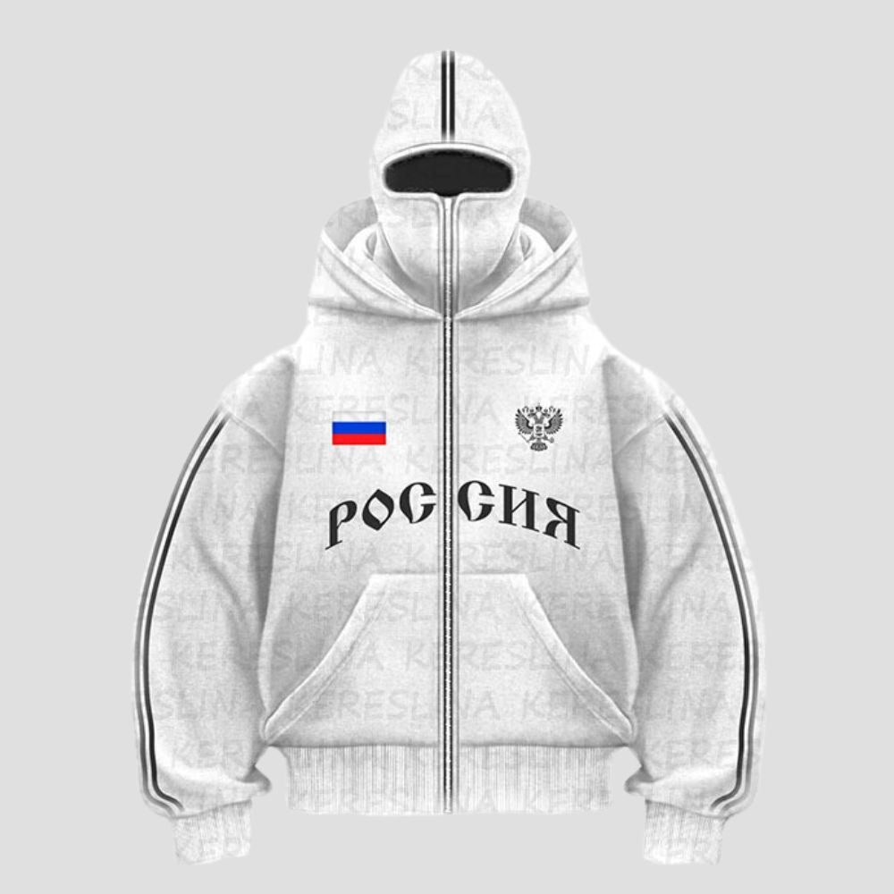 Y2K Double-Hood Letter Print Hoodie