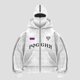 Y2K Double-Hood Letter Print Hoodie