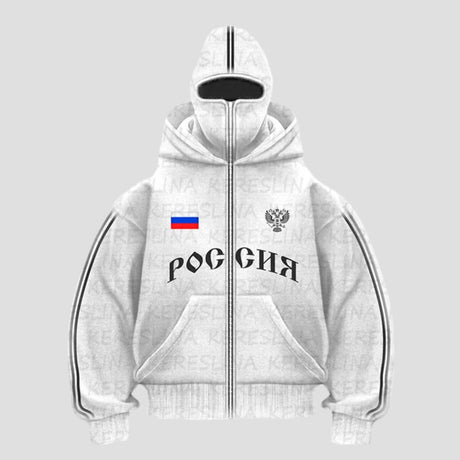 Y2K Double-Hood Letter Print Hoodie