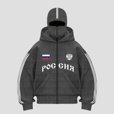 Y2K Double-Hood Letter Print Hoodie