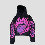Y2K Gothic Devil Horn Hoodie