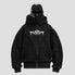 Y2K High Street Loose-Fit Vintage Double-Hood Hoodie
