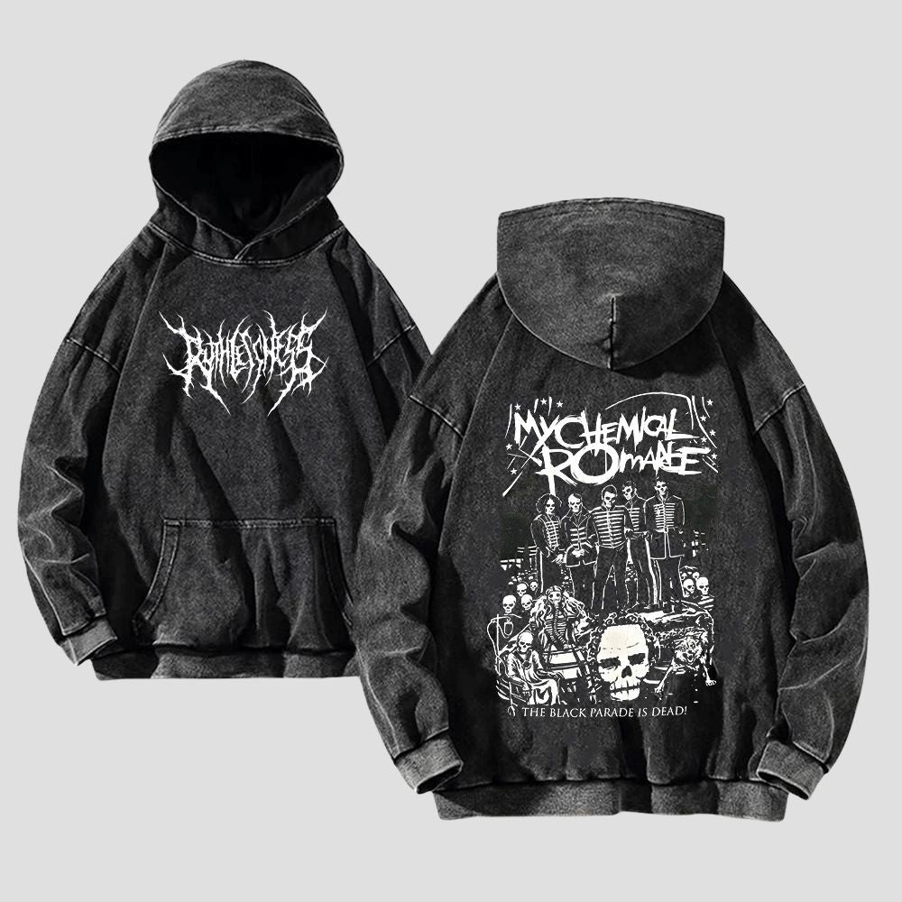 Y2K Printed Streetwear Vintage Cotton Sweatshirt
