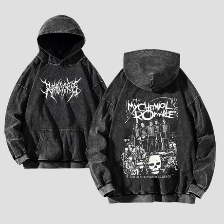 Y2K Printed Streetwear Vintage Cotton Sweatshirt