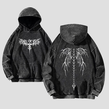Y2K Printed Streetwear Vintage Cotton Sweatshirt