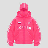 Y2K Double-Hood Letter Print Hoodie