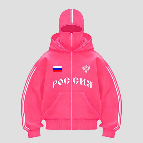 Y2K Double-Hood Letter Print Hoodie