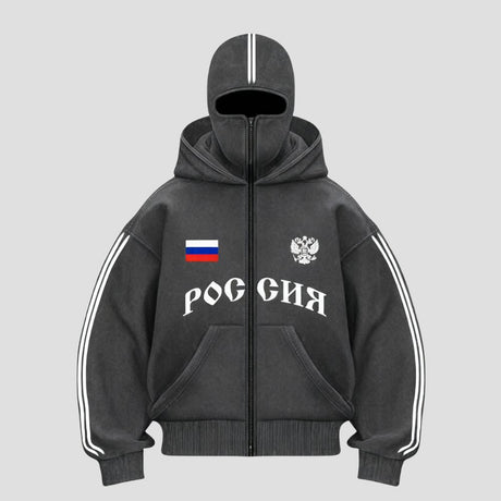 Y2K Double-Hood Letter Print Hoodie