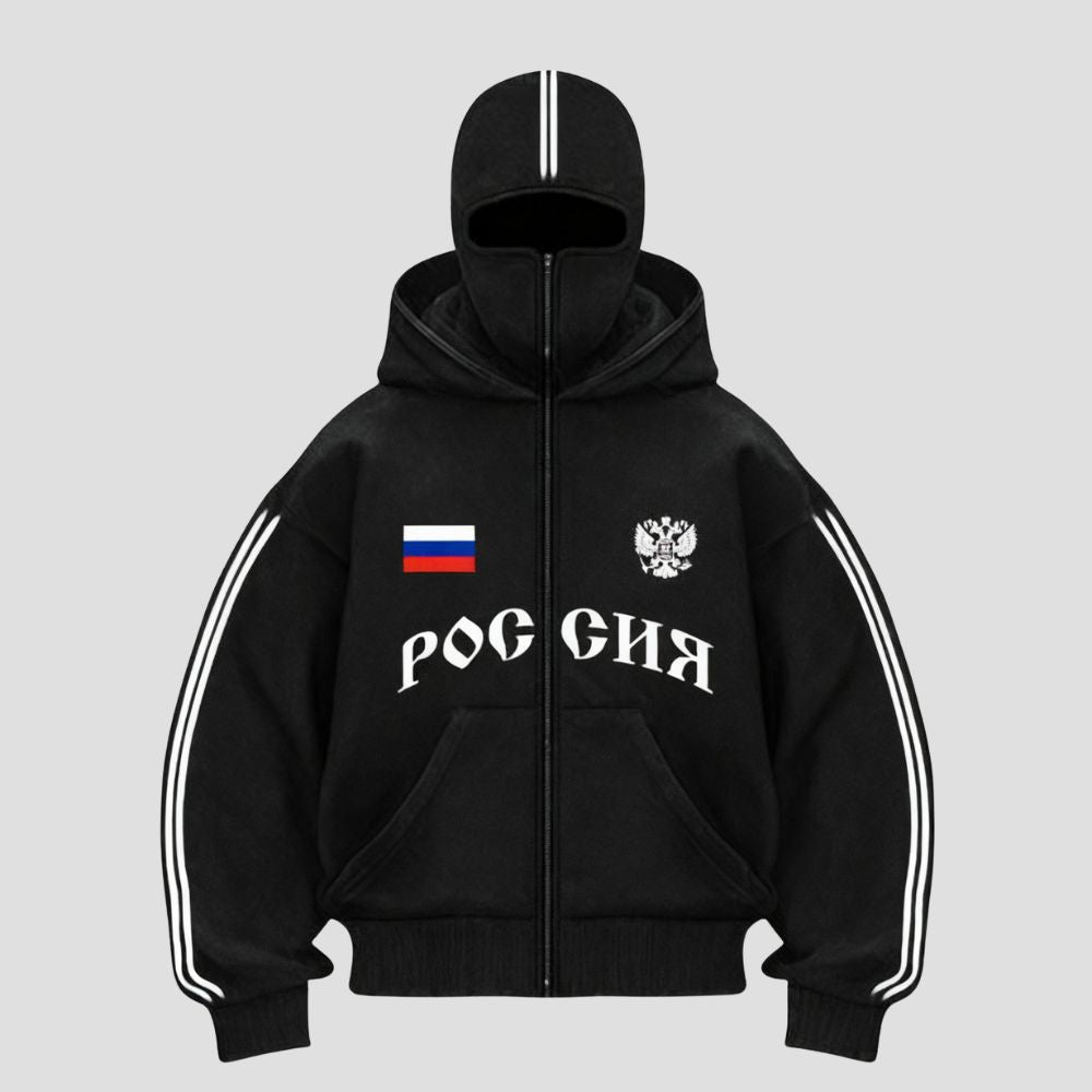 Y2K Double-Hood Letter Print Hoodie