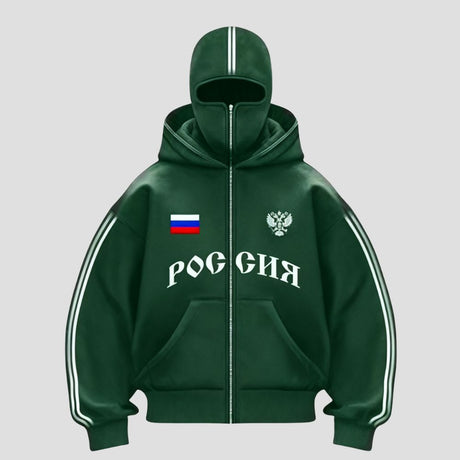 Y2K Double-Hood Letter Print Hoodie