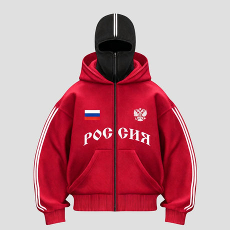 Y2K Double-Hood Letter Print Hoodie