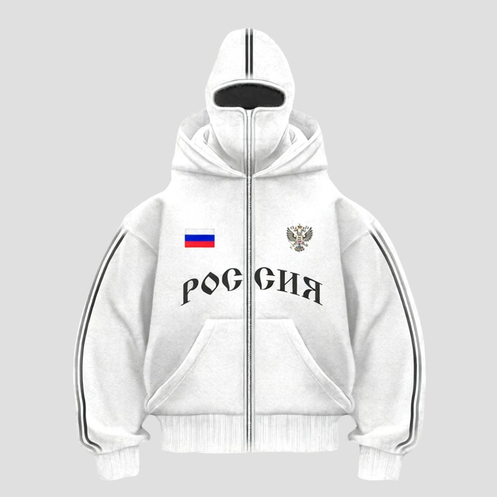 Y2K Double-Hood Letter Print Hoodie