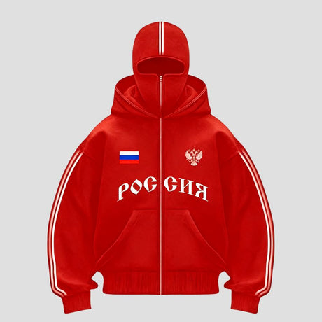 Y2K Double-Hood Letter Print Hoodie