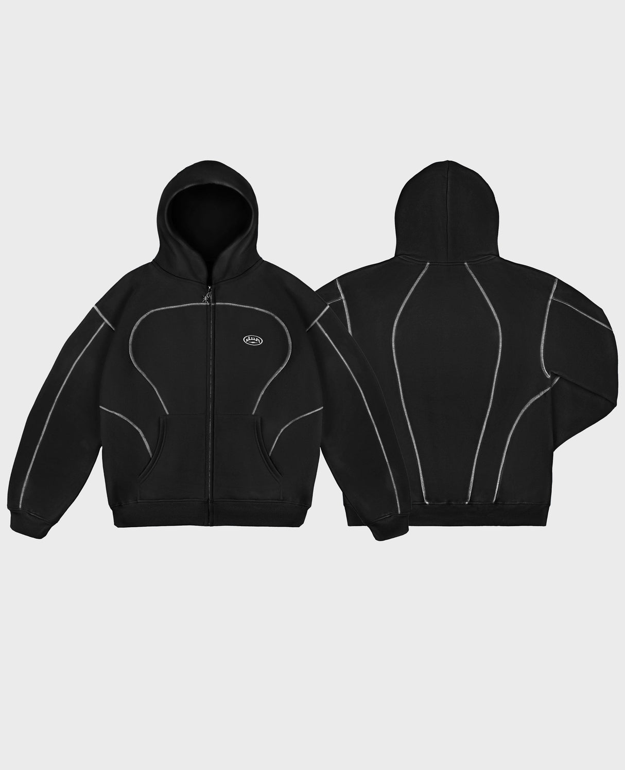 Line Zip Hoodie Set