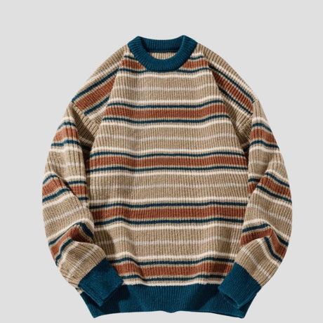Contrast Stripe Pullover
