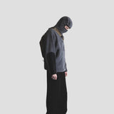 Oversized Hooded Sweatshirt Jacket