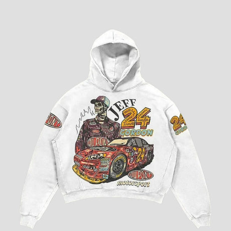 Graffiti Cartoon Graphic Oversized Hoodie
