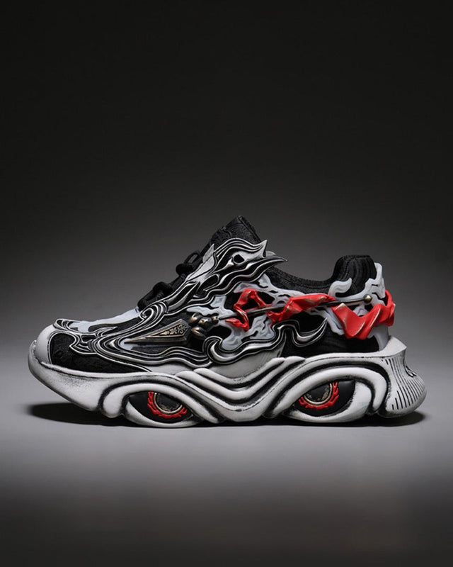 Nezha Chinese Chunky Sneakers - Black